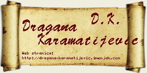 Dragana Karamatijević vizit kartica